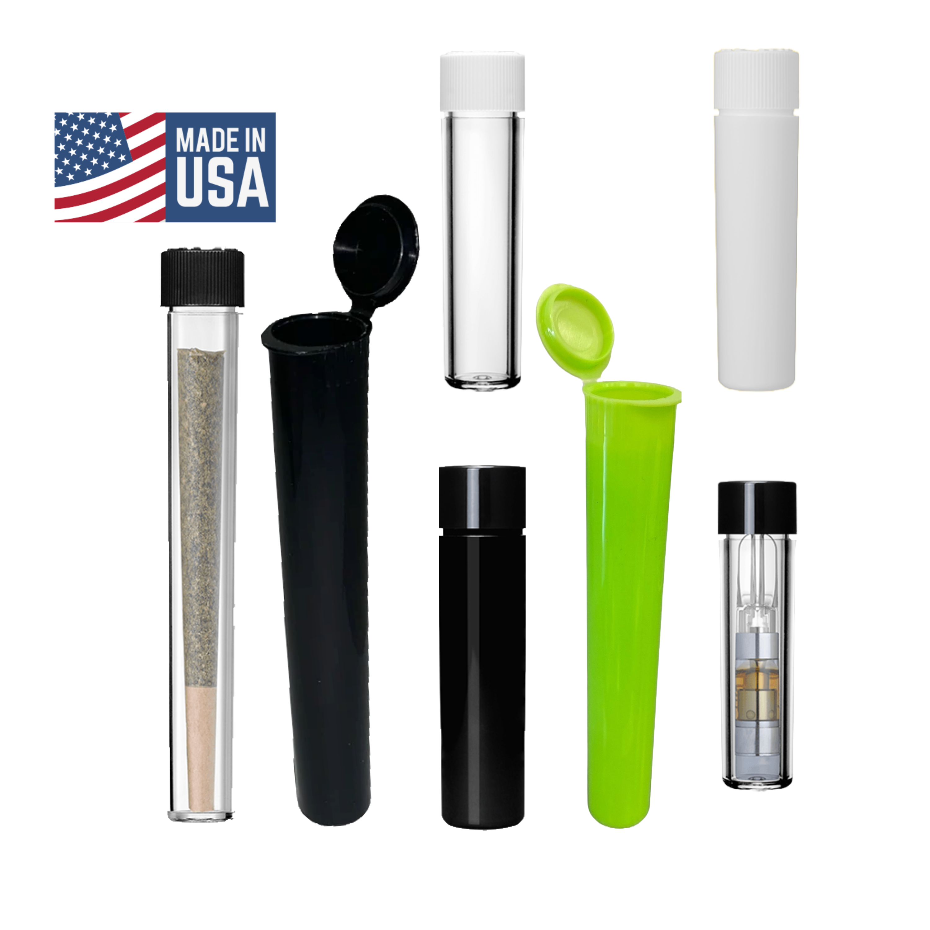 CannaZip USA-Made Pre-Roll Tubes